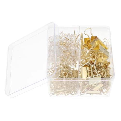 Angoily Transparente Clips mit Goldfarbenen Pushpins Vielseitige Büroklammern für Dokumentenorganisation Kreative Kleine Bürobedarfsklammern für Schule Arbeit und Zuhause Angoily Transparente Clips mit Goldfarbenen Pushpins Vielseitige Büroklammern für Dokumentenorganisation Kreative Kleine Bürobedarfsklammern für Schule Arbeit und Zuhause von Angoily