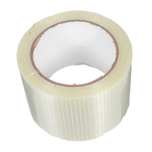 Angoily Transparente Fiberglas-klebeband mit Gitterverstärkung Einseitig Stark Haftend Reißfest und Verschleißbeständig für Schwere Verpackungen Versand Umzug und Industrielle Anwendungen von Angoily