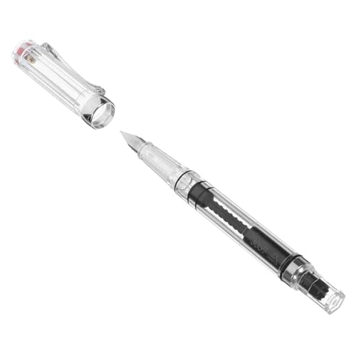 Angoily Transparente Füllfederhalter mit Kolbenfüllsystem und Tintenabsorber Ergonomisch Wiederverwendbar Spitze für Geschäftliche Anwendungen und Schreibübungen Angoily Transparente Füllfederhalter mit Kolbenfüllsystem und Tintenabsorber Ergonomisch Wiederverwendbar Spitze für Geschäftliche Anwendungen und Schreibübungen von Angoily