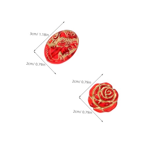 Angoily Transparente Rote Schmuckperlen mit Goldener Verzierung Schmetterling Schleife Herz Blume Tropfen DIY Armband Halskette Bastelperlen Vintage Blumige Spacer Mix Angoily Transparente Rote Schmuckperlen mit Goldener Verzierung Schmetterling Schleife Herz Blume Tropfen DIY Armband Halskette Bastelperlen Vintage Blumige Spacer Mix von Angoily