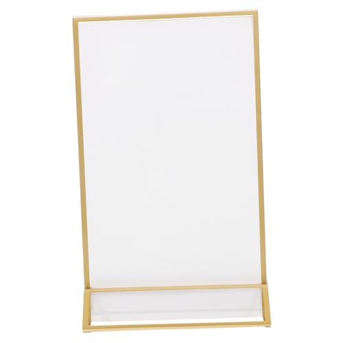 Angoily Transparenter Acryl Schilderhalter Mit Eleganten Goldkanten Wiederverwendbar Für Menükarten Hochzeiten Tischnummern Für Elegante Präsentationen Angoily Transparenter Acryl Schilderhalter Mit Eleganten Goldkanten Wiederverwendbar Für Menükarten Hochzeiten Tischnummern Für Elegante Präsentationen von Angoily