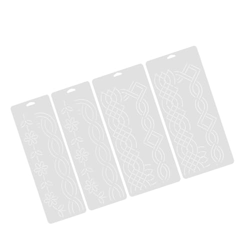 Angoily Transparentes Patchwork Lineal Robuste Quilting Schablonen aus Langlebigem Kunststoff für Cross Stitch Stickerei und Patchwork Wiederverwendbar und Leicht zu Reinigen von Angoily