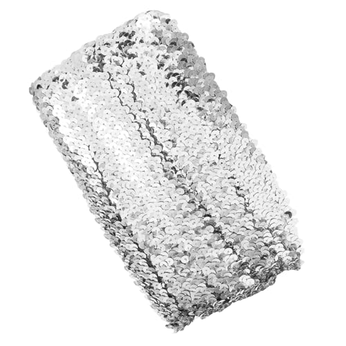 Angoily Trimmen Für Frauen Party Funkelnde Pailletten-fransenbesatz Glitzer-stretchband Vorhängeschloss Austauschbarer Bastelbesatz Gearbeitete Zierleiste Vorhang Liefern Polyester Silver Angoily Trimmen Für Frauen Party Funkelnde Pailletten-fransenbesatz Glitzer-stretchband Vorhängeschloss Austauschbarer Bastelbesatz Gearbeitete Zierleiste Vorhang Liefern Polyester Silver von Angoily