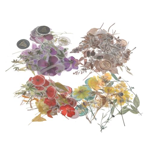 Angoily Trockenblumen Aufkleber Teilig DIY Scrapbook Sticker Blumendekor Transparent Blumenmuster Sticker für Fotoalben Basteln Scrapbooking Tagebuchgestaltung Angoily Trockenblumen Aufkleber Teilig DIY Scrapbook Sticker Blumendekor Transparent Blumenmuster Sticker für Fotoalben Basteln Scrapbooking Tagebuchgestaltung von Angoily