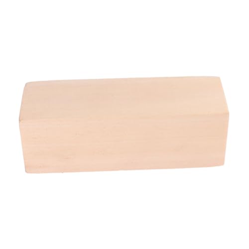 Angoily Unbehandelte Große Holzblöcke zum Basteln Glatte Holzscheiben aus Natürlichem Holzmaterial Diy Schnitz und Kunstprojekte Sichere Holzmodelle für Heimdekoration und Schulhandwerk von Angoily