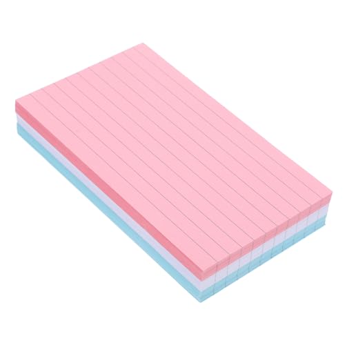Angoily Und Schreibwaren Linierter Notizblock Büro Notizblock Niedliches Büromaterial Für Lehrer Kleine Notizblöcke Taschennotizblock Farbiger Schreibblock Haftnotizen Massenpapier von Angoily