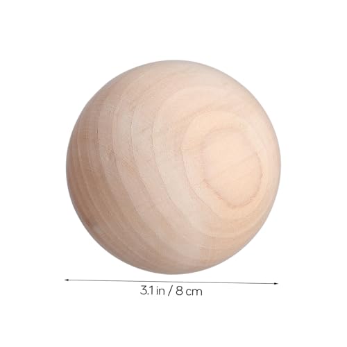 Angoily Unlackierte Holz Kugel Massiver Rundkörper aus Hartholz Kleine Bastel Kugel für DIY Dekoration Angoily Unlackierte Holz Kugel Massiver Rundkörper aus Hartholz Kleine Bastel Kugel für DIY Dekoration von Angoily