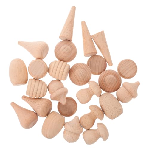 Angoily Unlackierte Holzpilz Deko Teiliges DIY mit Buchenholzklötzen und Acrylfarben für Holzfiguren Malen Basteln Kreative Holzklötzchen für Bastelaktivitäten und Zufällige Farbe Angoily Unlackierte Holzpilz Deko Teiliges DIY mit Buchenholzklötzen und Acrylfarben für Holzfiguren Malen Basteln Kreative Holzklötzchen für Bastelaktivitäten und Zufällige Farbe von Angoily
