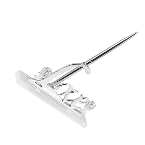 Angoily Unterschriftenstift Hochzeitsfotostifte Stifthalter Für Brautverlobung Zeremonie Kugelschreiber Love Rose Stifthalter Hochzeitsgaststift Hochzeitssignaturstift von Angoily