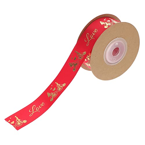 Angoily Valentinstag Verpackungsband Romantisches Design Yards Rotes Diy Geschenkbänder Hochzeitsdeko Blumenstrauß Bastelbedarf für Projekte Angoily Valentinstag Verpackungsband Romantisches Design Yards Rotes Diy Geschenkbänder Hochzeitsdeko Blumenstrauß Bastelbedarf für Projekte von Angoily