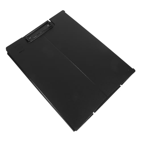 Angoily Vertikale Plattenklemme Klemmbrett Mit Speicher Ablage-zwischenablage Clipboard-ordner Zwischenablage Mit Ordner Büro-zwischenablageordner Faltbare Clipboard Schwarz Plastik von Angoily