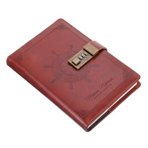 Angoily Vintage PU Notizbuch mit Zahlenschloss Retro Diary Book Leichtes Handliches Schreibnotizbuch für Schule und Büro als Geschenk für Freunde und Familie Braunes Tagebuch Angoily Vintage PU Notizbuch mit Zahlenschloss Retro Diary Book Leichtes Handliches Schreibnotizbuch für Schule und Büro als Geschenk für Freunde und Familie Braunes Tagebuch von Angoily
