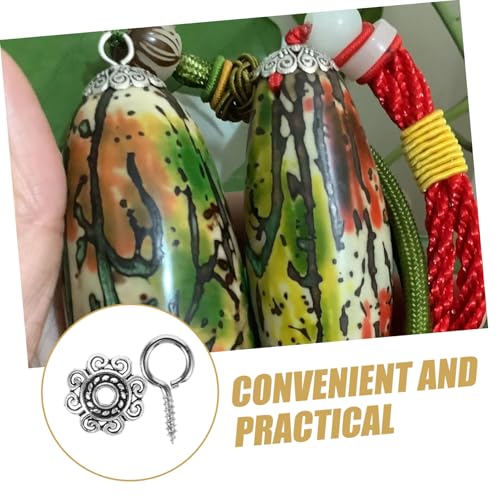 Angoily Vintage Perlenkappen mit Ösenhaken Blumendesign Spacer Beads Caps für Halsketten Armbänder DIY Schmuckherstellung Glatte Oberfläche Vielseitig für Kreative Bastelprojekte Angoily Vintage Perlenkappen mit Ösenhaken Blumendesign Spacer Beads Caps für Halsketten Armbänder DIY Schmuckherstellung Glatte Oberfläche Vielseitig für Kreative Bastelprojekte von Angoily