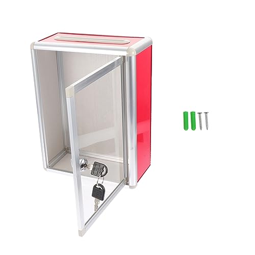 Angoily Vorschlagsbox mit Schloss Transparente Wandmontage für Büro und Zuhause Kummerkasten zur Einfachen Aufbewahrung von Beschwerden und Vorschlägen und Platzsparend Angoily Vorschlagsbox mit Schloss Transparente Wandmontage für Büro und Zuhause Kummerkasten zur Einfachen Aufbewahrung von Beschwerden und Vorschlägen und Platzsparend von Angoily