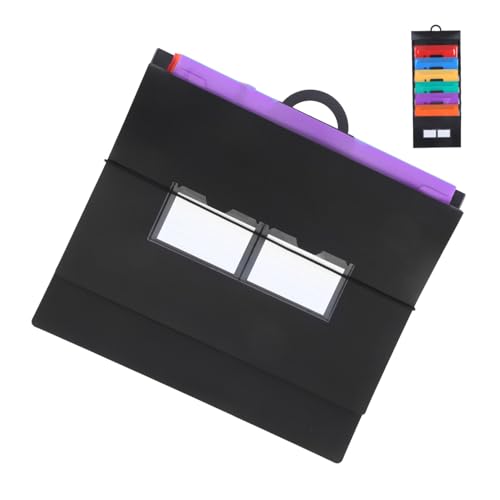 Angoily Wandordnerhalter Kunststoff Hänge organizer mit Fächern Platzsparender Wandmontage Robust Bunte Farbauswahl Großer Stauraum für Büro Effizienter Ordnungshelfer von Angoily