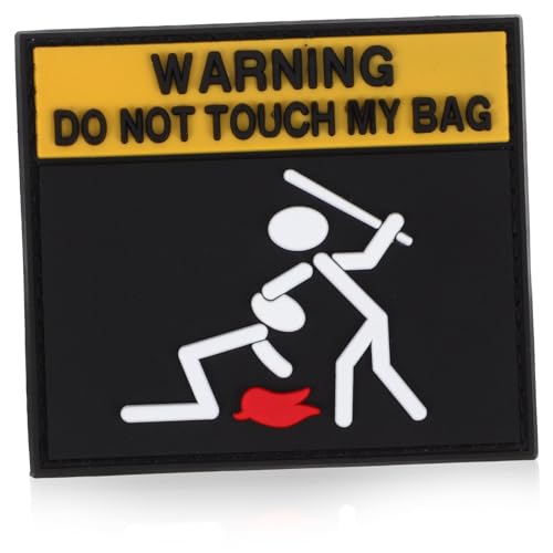 Angoily Warnhinweis Aufnäher Patch mit Bestickter Patch Langlebig und Waschbar Warnwort Design für Kleidung Rucksack und DIY Zubehör Angoily Warnhinweis Aufnäher Patch mit Bestickter Patch Langlebig und Waschbar Warnwort Design für Kleidung Rucksack und DIY Zubehör von Angoily