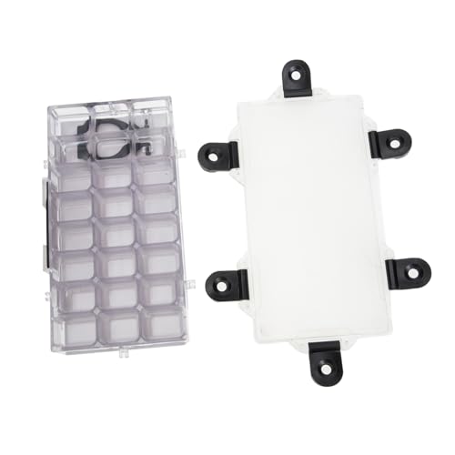 Angoily Wasserfarben Pigment Aufbewahrungsbox Fächer mit Mischpalette Luftdichte Acrylfarben Box Tragbar und Robust für Künstler Maler Studenten Praktischer Farbkasten Organizer Angoily Wasserfarben Pigment Aufbewahrungsbox Fächer mit Mischpalette Luftdichte Acrylfarben Box Tragbar und Robust für Künstler Maler Studenten Praktischer Farbkasten Organizer von Angoily