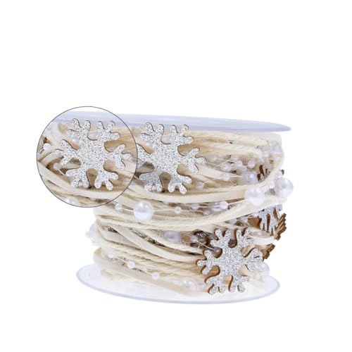 Angoily Weihnachtliches Geschenkband Handgewebtes Silbernes Dekorationsband für DIY Weihnachtsbaum und Partys Angoily Weihnachtliches Geschenkband Handgewebtes Silbernes Dekorationsband für DIY Weihnachtsbaum und Partys von Angoily