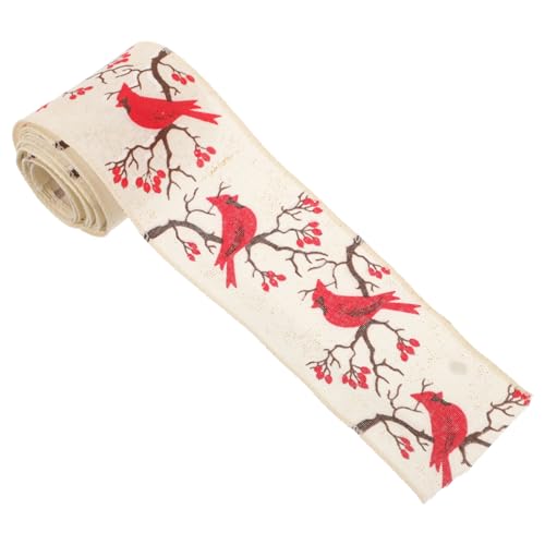 Angoily Weihnachtliches Geschenkband mit Tannenzapfenmuster Robustes Dekoband mit Drahtkante Farbintensiv Vielseitig für Geschenkverpackung und Weihnachtsdeko Cremeweiß Angoily Weihnachtliches Geschenkband mit Tannenzapfenmuster Robustes Dekoband mit Drahtkante Farbintensiv Vielseitig für Geschenkverpackung und Weihnachtsdeko Cremeweiß von Angoily