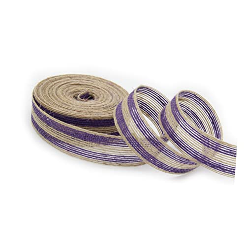 Angoily Weihnachtsband Stoff Hochzeit Gast Braut- Sackleinen Verpackung Läufer Bänder Jute Party Kunsthandwerk Dekorationen Favorisieren Diy -handwerksband Violett Angoily Weihnachtsband Stoff Hochzeit Gast Braut- Sackleinen Verpackung Läufer Bänder Jute Party Kunsthandwerk Dekorationen Favorisieren Diy -handwerksband Violett von Angoily