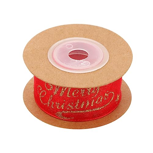 Angoily Weihnachtsdekorationsband Hochwertiges DIY Geschenkband Rot mit Merry Christmas für Festliche Anlässe und Kreative Projekte Angoily Weihnachtsdekorationsband Hochwertiges DIY Geschenkband Rot mit Merry Christmas für Festliche Anlässe und Kreative Projekte von Angoily