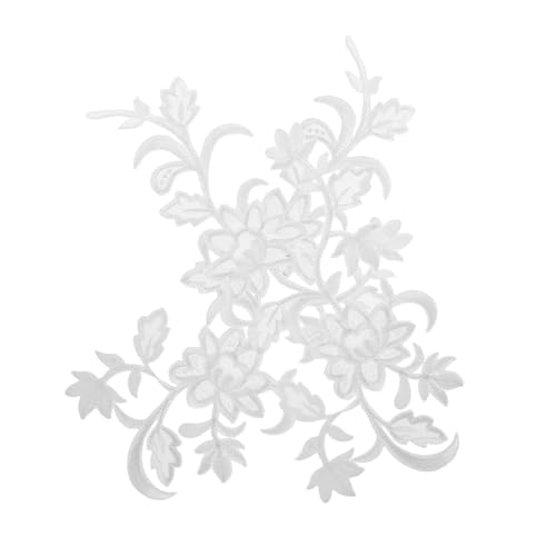 Angoily Weiße Bestickte Blumen-applikationen zum Aufbügeln Dekorative Spitzen-stickerei Langlebige DIY Kleidung Verzierung für Hochzeitskleider Röcke Rucksäcke und Jeans Angoily Weiße Bestickte Blumen-applikationen zum Aufbügeln Dekorative Spitzen-stickerei Langlebige DIY Kleidung Verzierung für Hochzeitskleider Röcke Rucksäcke und Jeans von Angoily