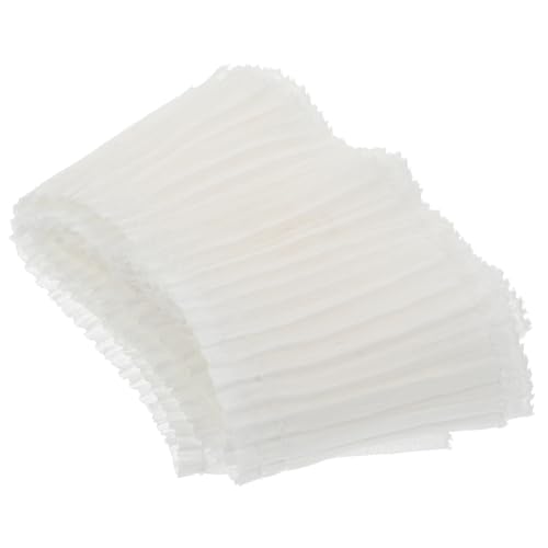 Angoily Weiße Spitzenborte DIY Garment Accessory aus Hautfreundlichem Rayon Natürliche Knitterfreie Plissee spitze für Kragen Ärmel und Saum Leicht Atmungsaktiv Strapazierfähig von Angoily