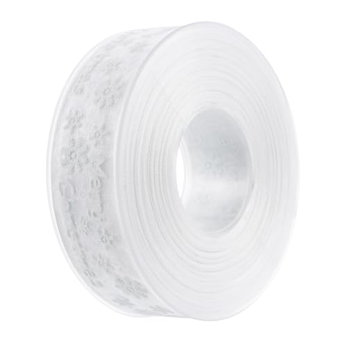 Angoily Weißes Schneeflocken Weihnachtsband Geschenkband für DIY Basteln und Verpackung von Geschenken für Festlichkeiten und Kreative Projekte Angoily Weißes Schneeflocken Weihnachtsband Geschenkband für DIY Basteln und Verpackung von Geschenken für Festlichkeiten und Kreative Projekte von Angoily