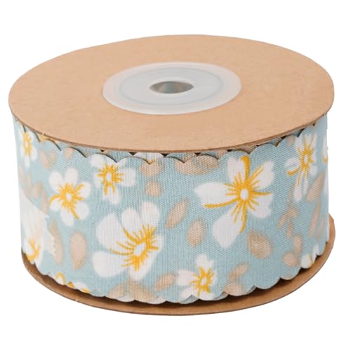 Angoily Wellenkante Geschenkband mit Blumenmuster Strapazierfähiges DIY Verpackungsband für Kreative Geschenkverpackung Bastelarbeiten und Partydekoration Angoily Wellenkante Geschenkband mit Blumenmuster Strapazierfähiges DIY Verpackungsband für Kreative Geschenkverpackung Bastelarbeiten und Partydekoration von Angoily