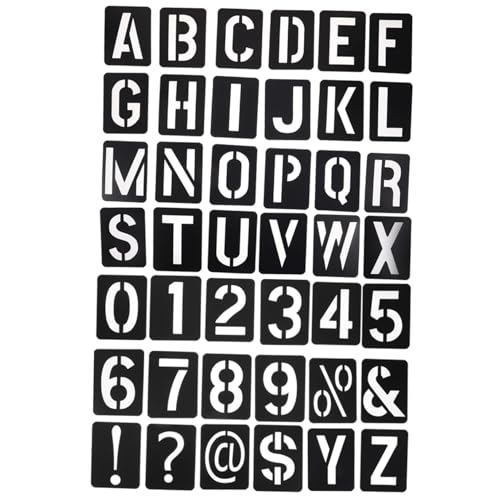 Angoily Wiederverwendbare Buchstaben Schablonen aus Robustem PP Großes Alphabet Teilig für Wandmalerei DIY Bastelprojekte Waschbare und Glatte Oberfläche Vielseitig Einsetzbar Angoily Wiederverwendbare Buchstaben Schablonen aus Robustem PP Großes Alphabet Teilig für Wandmalerei DIY Bastelprojekte Waschbare und Glatte Oberfläche Vielseitig Einsetzbar von Angoily