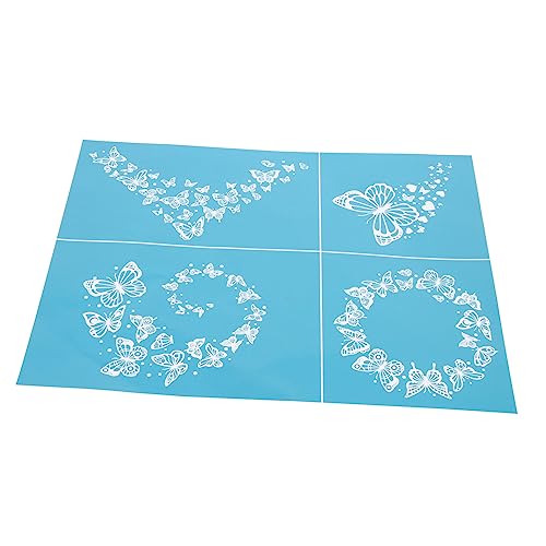 Angoily Wiederverwendbare Siebdruck Schablone Waschbare Mesh Vorlage für DIY Transfer Geeignet für Textilmalerei und Bastelprojekte Einfach zu Reinigen Lagern von Angoily