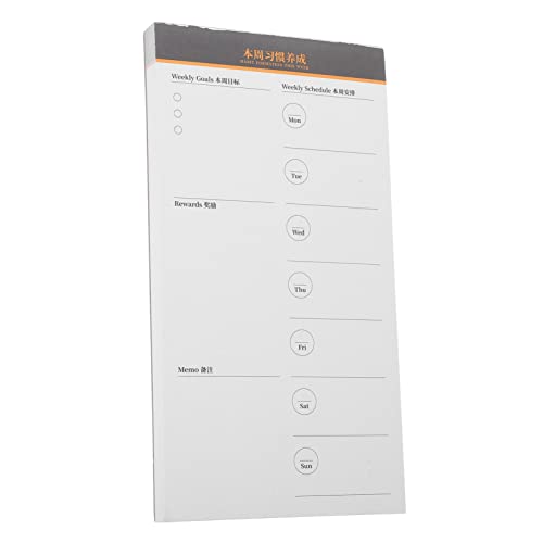 Angoily Wochenplaner Notizblock Tragbares Abreißbares Memo Pad für Effektives Zeitmanagement für Studierende und Kreatives Design für Tägliche Planung und Routinen Angoily Wochenplaner Notizblock Tragbares Abreißbares Memo Pad für Effektives Zeitmanagement für Studierende und Kreatives Design für Tägliche Planung und Routinen von Angoily