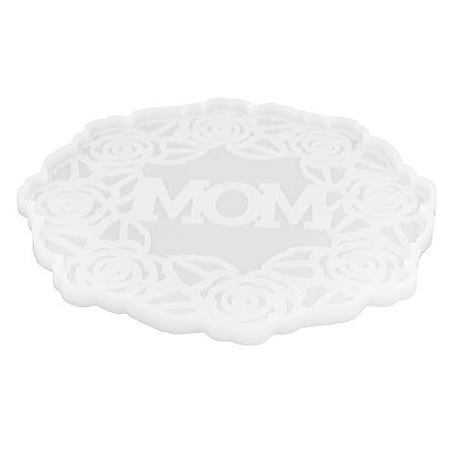 Angoily Wreath Shaped Silicone Coaster Mold für DIY Handarbeit Hochwertige Gießform für Muttertag Dekoration und Transparent für Schmuck Snacks und Tassen Angoily Wreath Shaped Silicone Coaster Mold für DIY Handarbeit Hochwertige Gießform für Muttertag Dekoration und Transparent für Schmuck Snacks und Tassen von Angoily