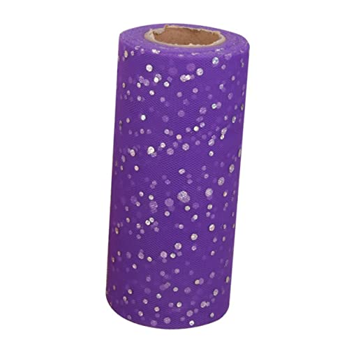 Angoily X Lila Pailletten Tüllrolle Spule für Hochzeitsdeko Tutu Röcke Tisch und Partydekoration Vielseitiger Schmuckstoff für DIY Bastelarbeiten Angoily X Lila Pailletten Tüllrolle Spule für Hochzeitsdeko Tutu Röcke Tisch und Partydekoration Vielseitiger Schmuckstoff für DIY Bastelarbeiten von Angoily