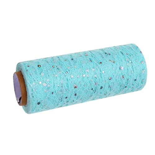 Angoily X Yards Tüllrolle Funkelnde Spitze Tischdekoration für Hochzeiten Geschenkverpackungen und Tischskirting Blau Angoily X Yards Tüllrolle Funkelnde Spitze Tischdekoration für Hochzeiten Geschenkverpackungen und Tischskirting Blau von Angoily