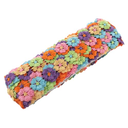 Angoily Yards Bunte Bestickte Blumen Spitze Band Vielseitiges DIY Spitzenband für Nähen Basteln Hochzeitsdekoration und Kleidungszubehör Schmaler Spitzenbesatz für Handarbeit und Angoily Yards Bunte Bestickte Blumen Spitze Band Vielseitiges DIY Spitzenband für Nähen Basteln Hochzeitsdekoration und Kleidungszubehör Schmaler Spitzenbesatz für Handarbeit und von Angoily