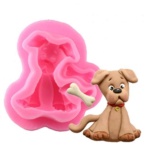 Angoter 3D niedliche Hund Silikon-Form für Polymer Clay Süßigkeit Schokolade Moulds Geburtstags-Party-Fondant-Kuchen, die Werkzeuge Angoter 3D niedliche Hund Silikon-Form für Polymer Clay Süßigkeit Schokolade Moulds Geburtstags-Party-Fondant-Kuchen, die Werkzeuge von Angoter