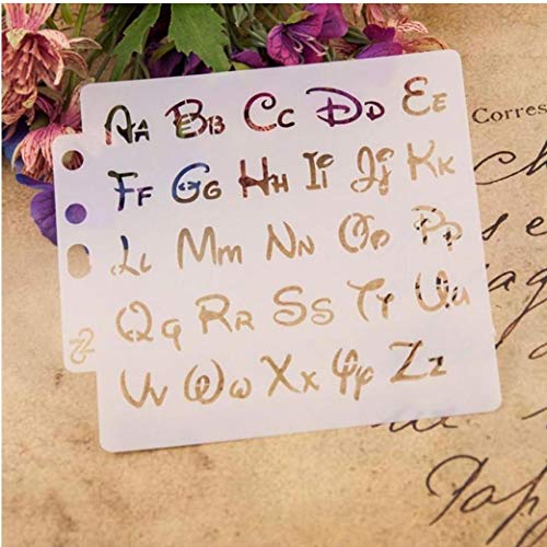 Alphabet Letter Stencils Vorlage Malerei Scrapbooking Embossing Stamping Album-Karte von Angoter