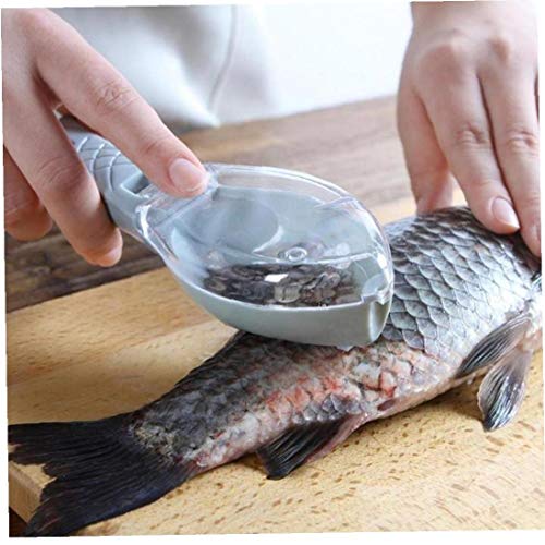 Angoter Fisch-Haut-Bürsten-Scraping Fischerei-Skala Pinsel Graters Schnell entfernen Fischmesser Reinigung Peeler Scaler Scraper Mutfak Malzemeleri von Angoter