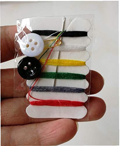 Angoter Tragbare 1Set Mini Nähset Nadelfaden Knopf Pin Set Reisehaushalts Tools Kit Hotels Handnähende Taschen von Angoter