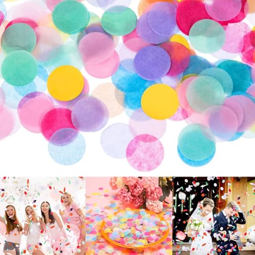 10000 Stück Konfetti Geburtstag Mehrfarbig - 100g Runde Konfetti Pastell 2.5cm - Konfetti Bunt Kunterbuntes Konfetti Groß für Tischdeko Hochzeit Valentinstag Geburtstag Party 10000 Stück Konfetti Geburtstag Mehrfarbig - 100g Runde Konfetti Pastell 2.5cm - Konfetti Bunt Kunterbuntes Konfetti Groß für Tischdeko Hochzeit Valentinstag Geburtstag Party von Anicy