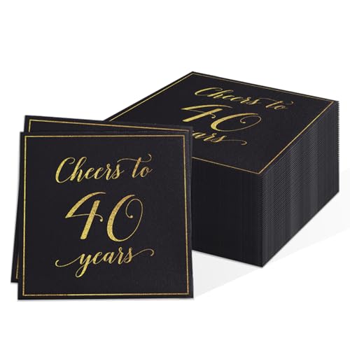 40 Stück Servietten 40 Geburtstag, Deko 40. Geburtstag Mann und Frauen, Servietten Geburtstags, 40 Geburtstags Deko Serviettens Tischdekoration, 40 Geburtstage Männer Dekos 40 Stück Servietten 40 Geburtstag, Deko 40. Geburtstag Mann und Frauen, Servietten Geburtstags, 40 Geburtstags Deko Serviettens Tischdekoration, 40 Geburtstage Männer Dekos von Anicy