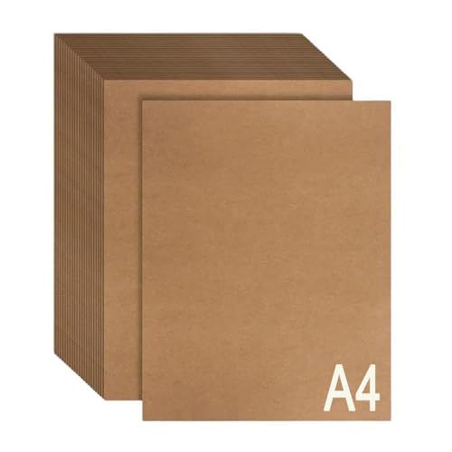 50 Stück Kraftpapier A4 - Dickes Braun Papier 200g/m², Brown Natural Craft Card, Kraftkarton zum Malen, Drucken, Basteln und für Hochzeitsgeschenke im Vintage-Stil 50 Stück Kraftpapier A4 - Dickes Braun Papier 200g/m², Brown Natural Craft Card, Kraftkarton zum Malen, Drucken, Basteln und für Hochzeitsgeschenke im Vintage-Stil von Anicy