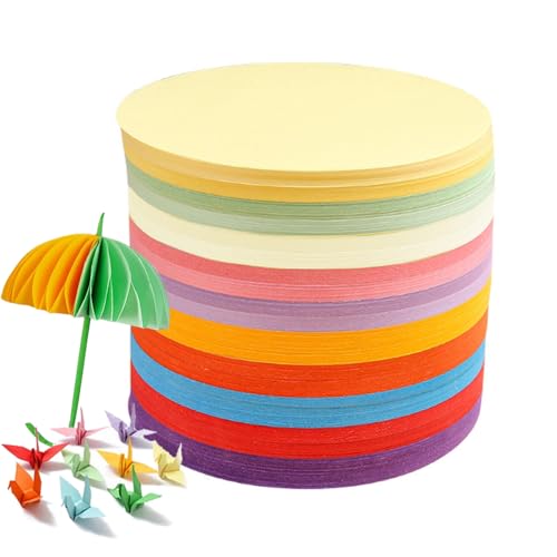 500 Stück Moderationskarten Set - 15cm Moderationskarten Runden, 10 Farben Metaplankarten Runden, Moderationskoffer Bunte Karten Lehrerbedarf für Büro Schule, Präsentation und Moderation, Vortrag von Anicy