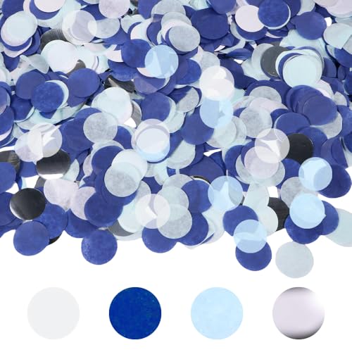 6000 Stück Konfetti Blau - Geburtstag Hochzeit ca.60g Groß, Tischdeko Hochzeit Blau, Pastell Glitzer, Bunt für Gender Reveal, Luftballons, Geschenkbox 6000 Stück Konfetti Blau - Geburtstag Hochzeit ca.60g Groß, Tischdeko Hochzeit Blau, Pastell Glitzer, Bunt für Gender Reveal, Luftballons, Geschenkbox von Anicy