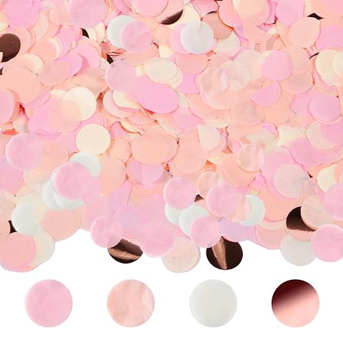 6000 Stück Konfetti Hochzeit - Konfetti Groß Pastell, Tischdeko Hochzeit,Confetti Deko Rosegold Rosa, 60g konfetti geburtstag für Versammlungen, Feste und Jubiläen 6000 Stück Konfetti Hochzeit - Konfetti Groß Pastell, Tischdeko Hochzeit,Confetti Deko Rosegold Rosa, 60g konfetti geburtstag für Versammlungen, Feste und Jubiläen von Anicy