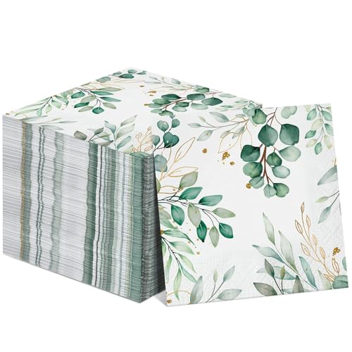 80 Stück Servietten Eukalyptus - Servietten Eukalyptus Grün, Servietten Hochzeit, Grün Vintage Eukalyptus Papierserviette, Servietten Grün für Babyparty, Hochzeit Party Tischdekorationen, Taufe 80 Stück Servietten Eukalyptus - Servietten Eukalyptus Grün, Servietten Hochzeit, Grün Vintage Eukalyptus Papierserviette, Servietten Grün für Babyparty, Hochzeit Party Tischdekorationen, Taufe von Anicy