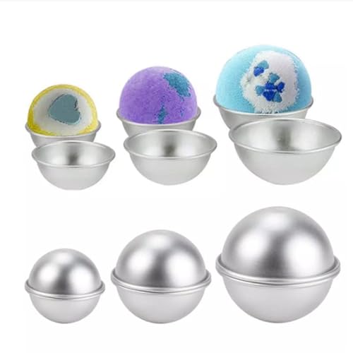 9 Sets 18 Stücke Badebomben Selber Machen - Badebomben Formen Bath Bomb Molds Kit, Aluminium Badekugeln Form Seifenform Molds, DIY Gießformen Für Hausgemachte Badebomben 9 Sets 18 Stücke Badebomben Selber Machen - Badebomben Formen Bath Bomb Molds Kit, Aluminium Badekugeln Form Seifenform Molds, DIY Gießformen Für Hausgemachte Badebomben von Anicy