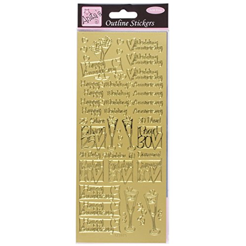 Anita's ANT 8101208 Scrapbooking-Stickers, Gold, Einheitsgröße Anita's ANT 8101208 Scrapbooking-Stickers, Gold, Einheitsgröße von Anita's
