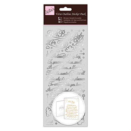 Anita's ANT 810156 Scrapbooking-Stickers, Silber, Einheitsgröße Anita's ANT 810156 Scrapbooking-Stickers, Silber, Einheitsgröße von Anita's